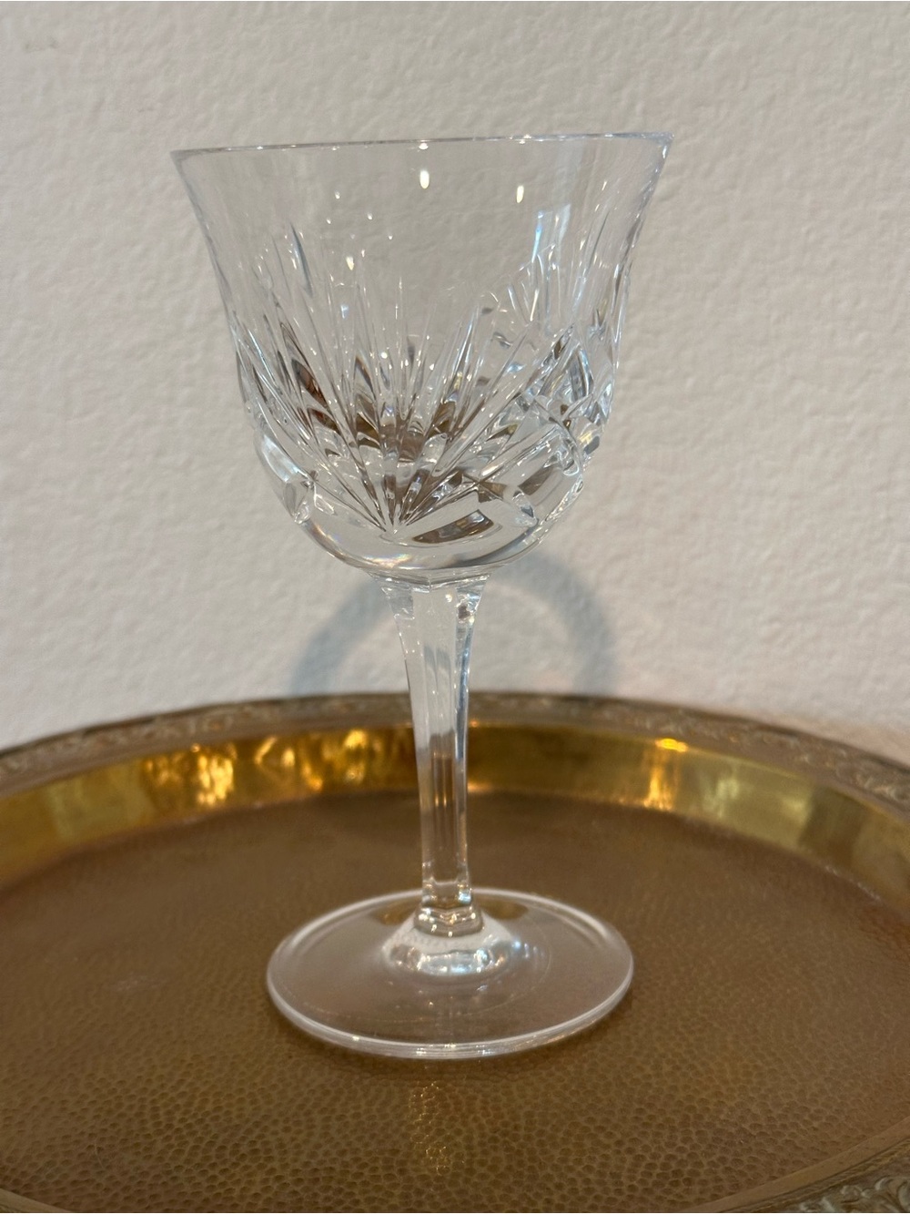 Vintage Gorham Cut Crystal Wine Glass